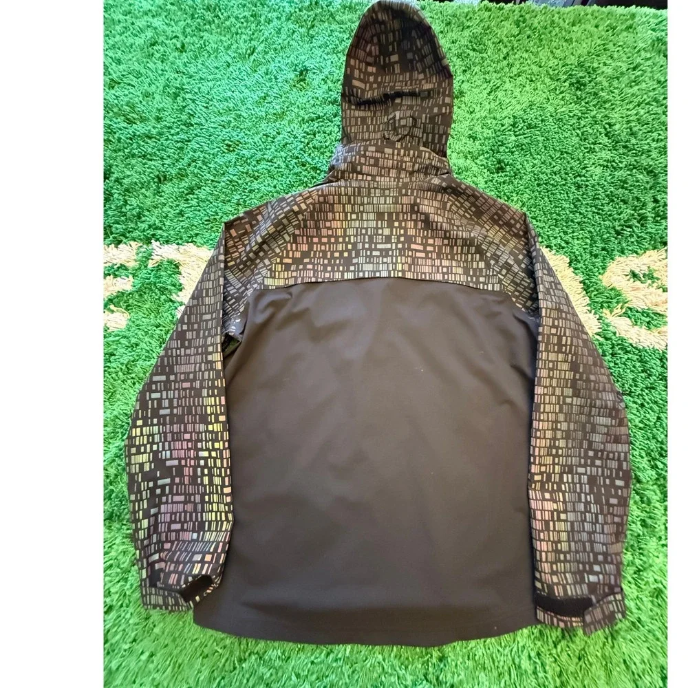 Nike Shield Flash Jacket Mens M Black Good Reflective Iridescent Running Hooded